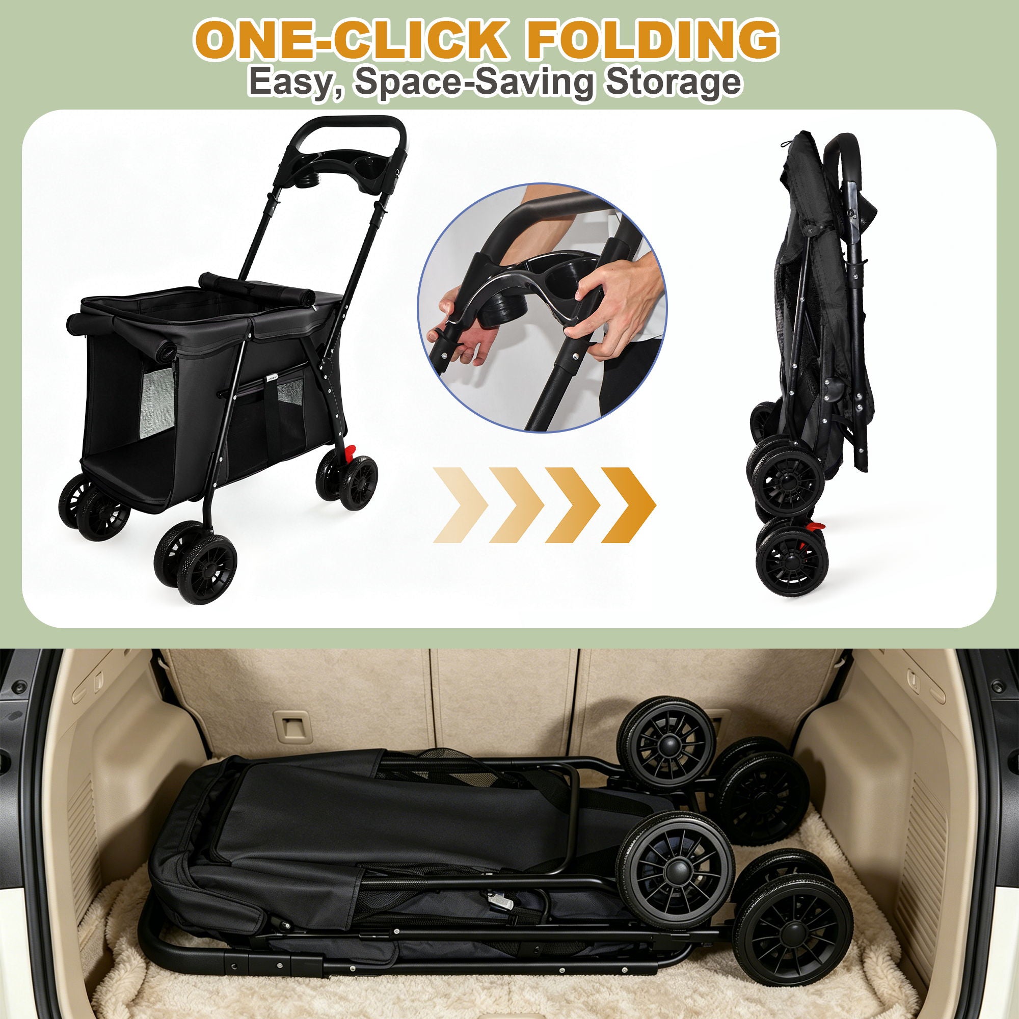 Pet Stroller For Small / Medium Pets
