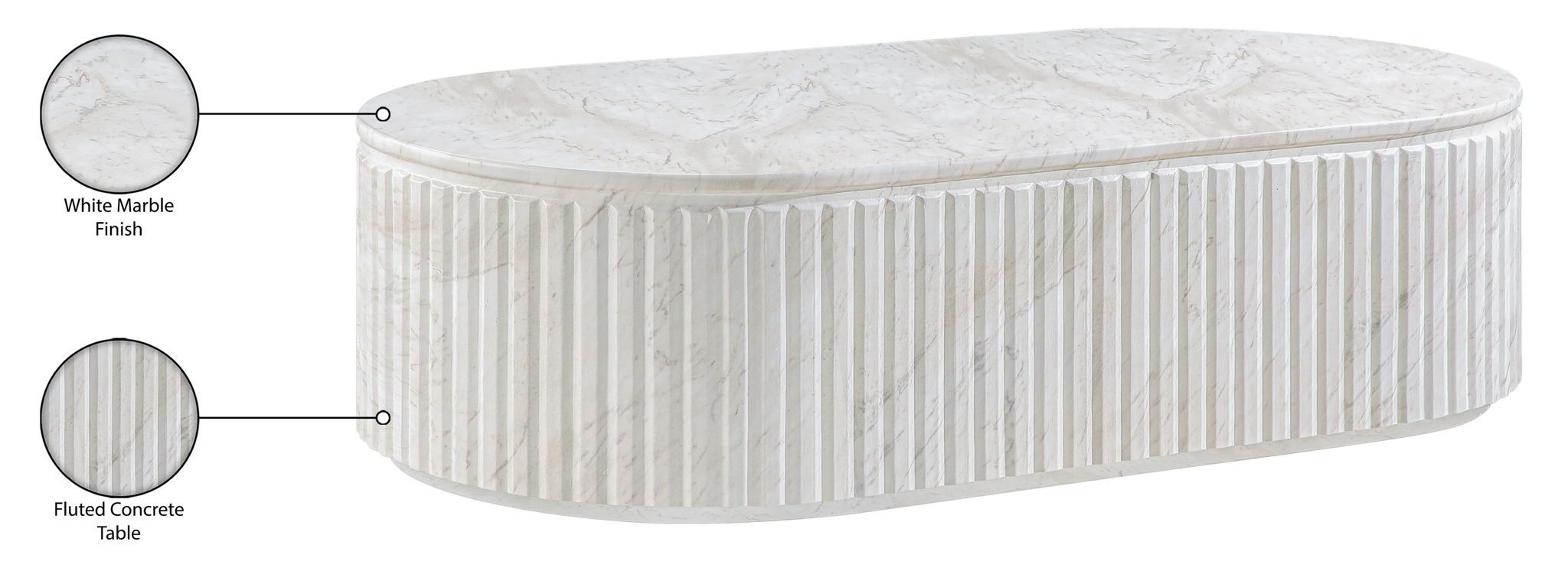 Catania - Concrete Indoor / Outdoor Coffee Table