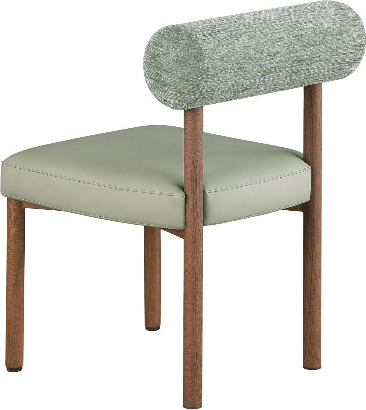 Paramo - Chenille Fabric and Vegan Leather Upholstered Dining Chair