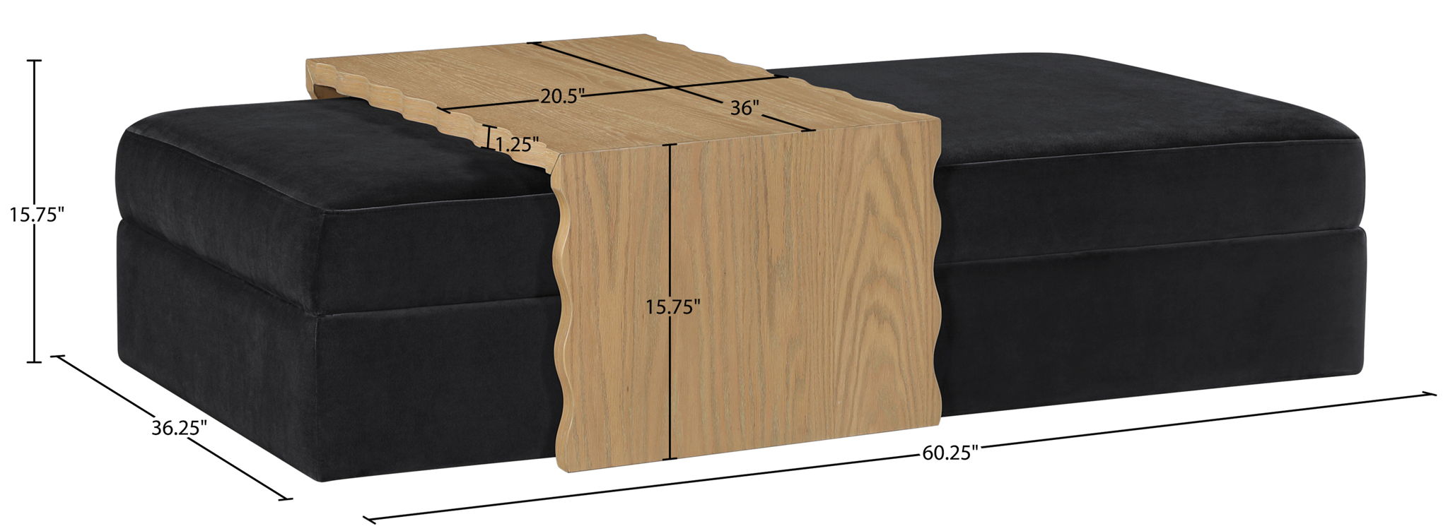 Woodra - Coffee Table / Ottoman