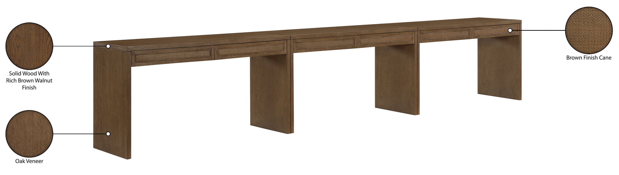 Avro - Solid Wood And Oak Veneer Desk