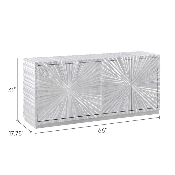 Selene Console (Silver Leaf)
