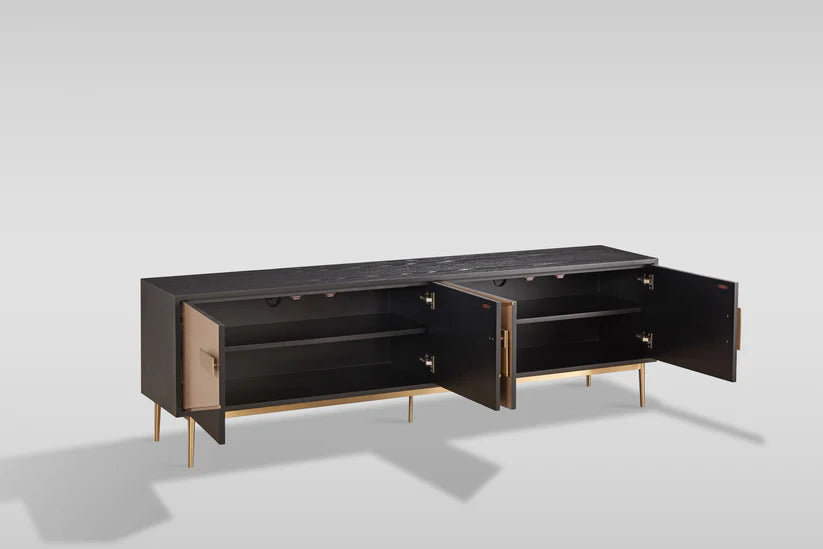 Divolia TV Stand (Black & Grey)