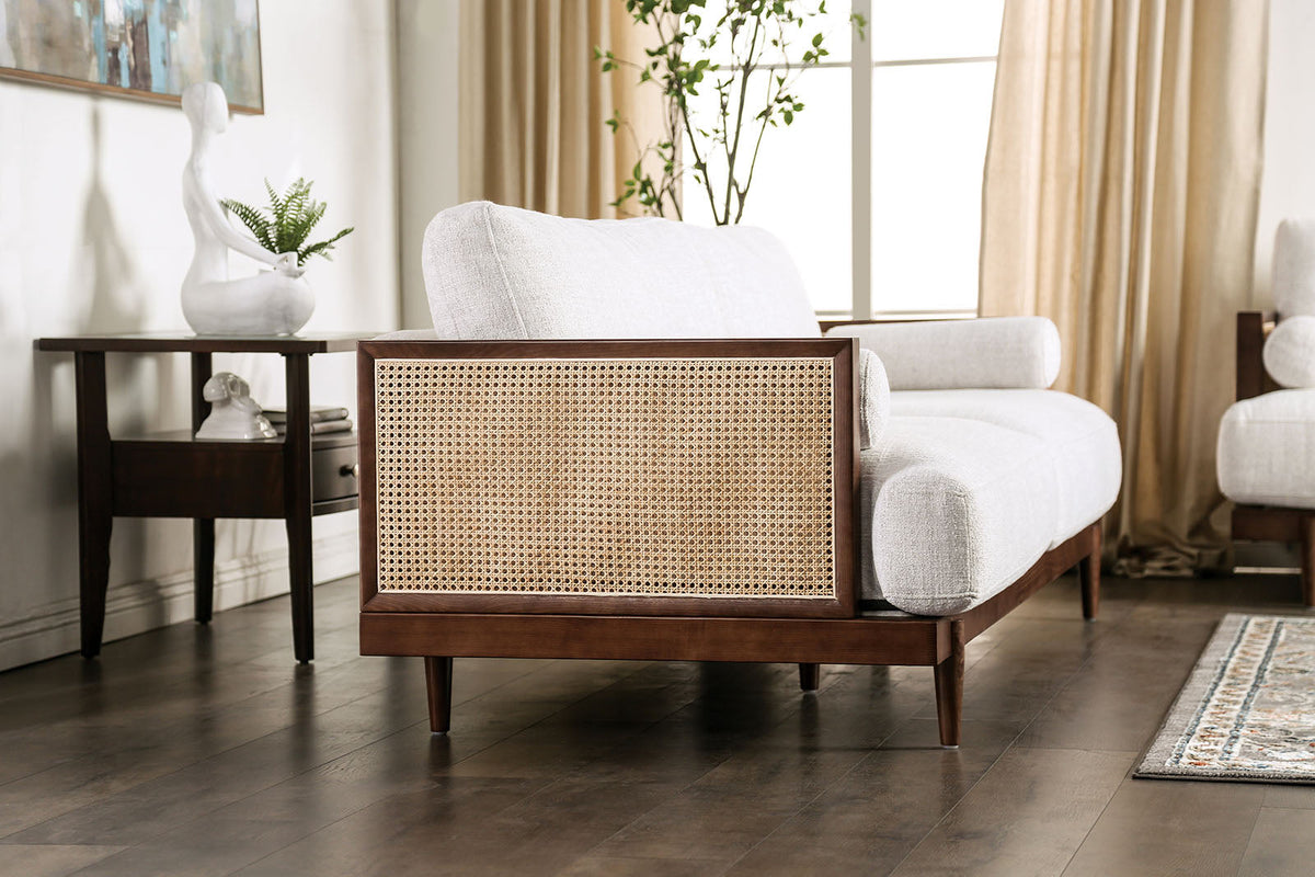 Alesund Beige/Walnut Loveseat
