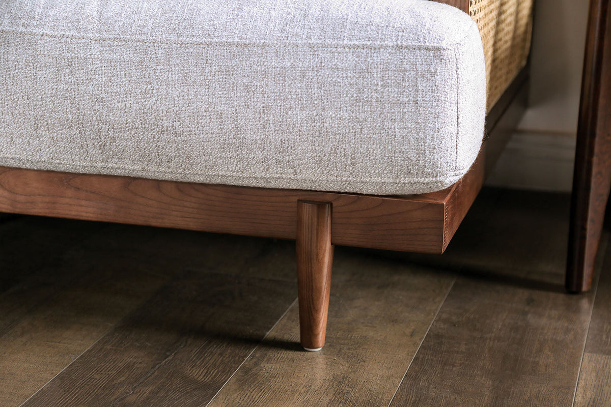 Alesund Beige/Walnut Loveseat