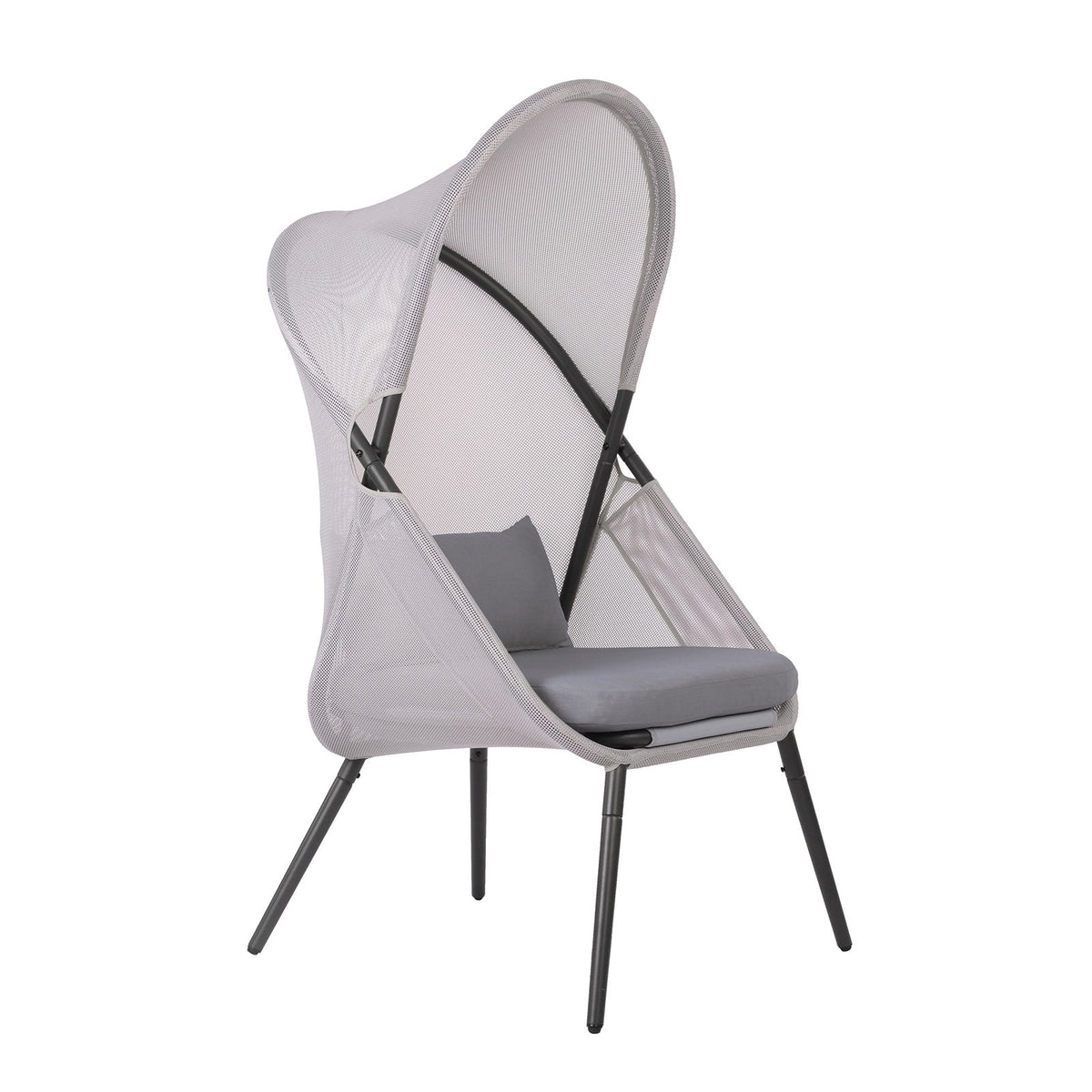Alverta Light Gray Foldable Chair