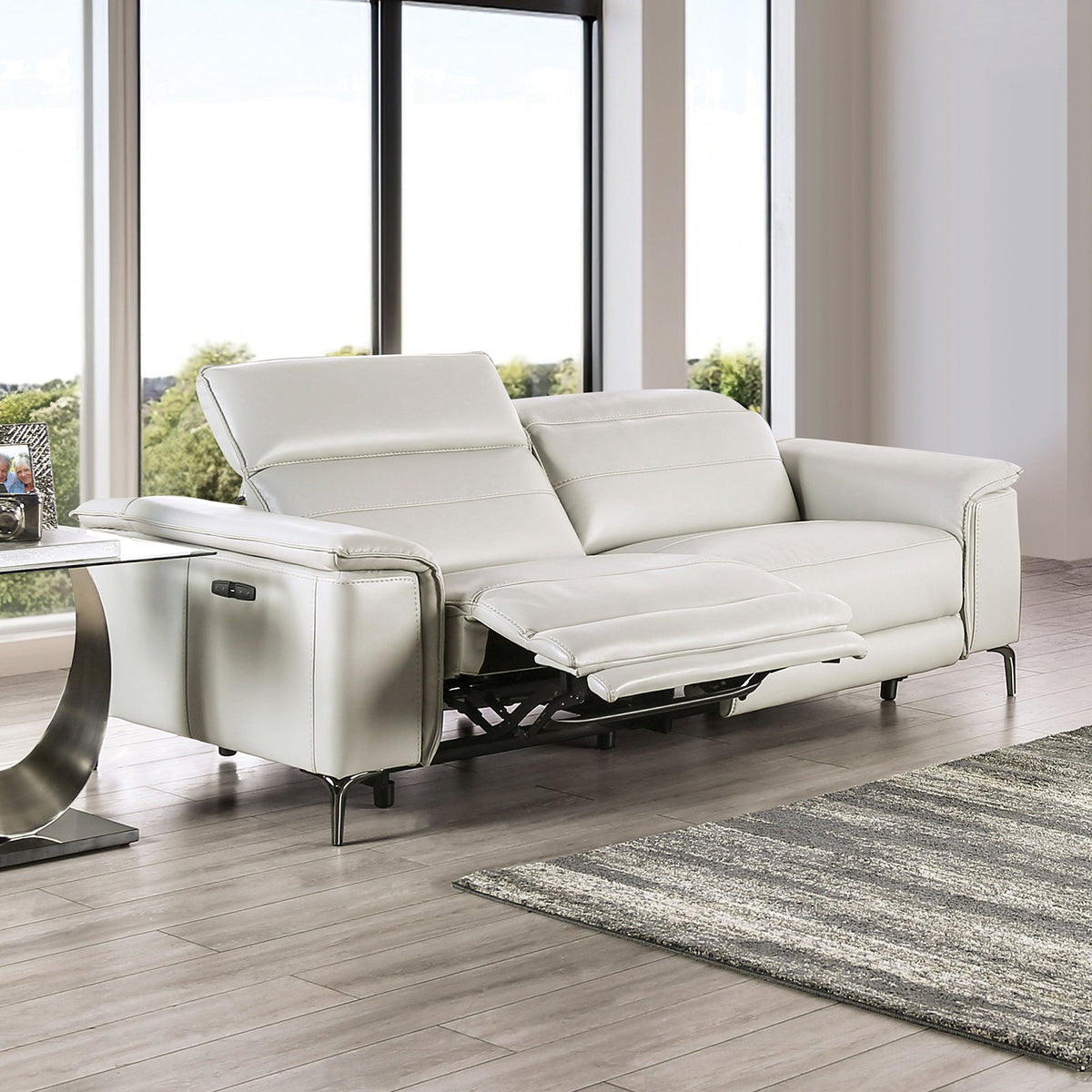 Ascona Light Taupe Contemporary Power Reclining Living Room Set
