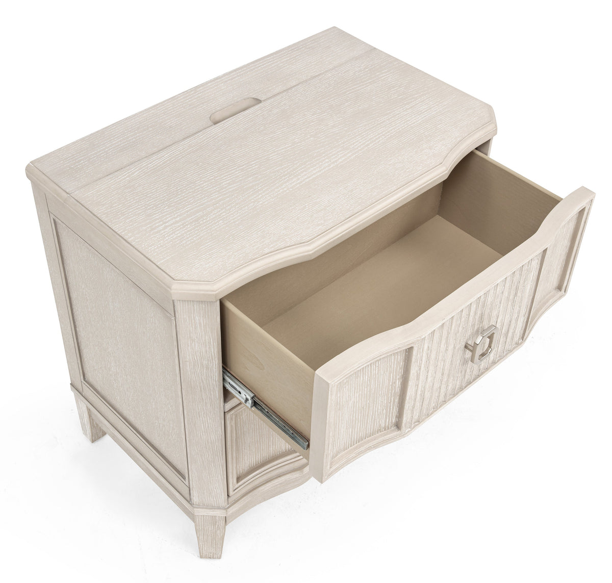 Napoli Natural Nightstand with USB