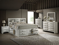 Emily Storage White Premium Bedroom Set