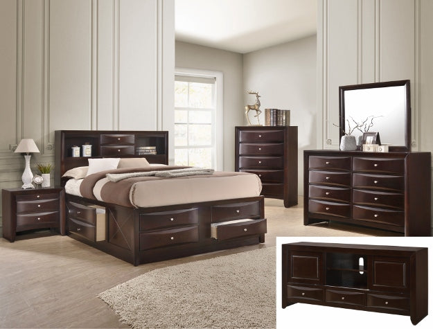 Emily Dark Cherry 68" TV Stand