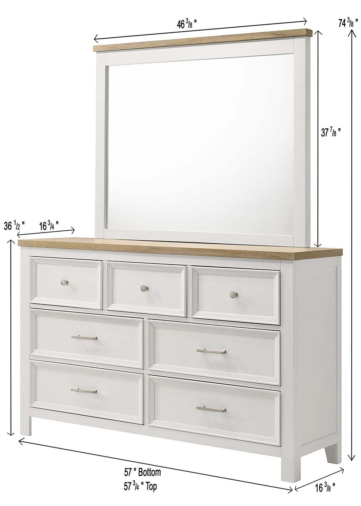 Aston White Dresser