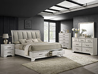 Jaymes White Mist Premium Bedroom Set