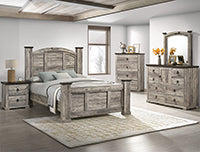 Ella-Mae  Reclaimed Grey Premium Bedroom Set