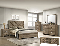 Valor  Light Brown Premium Bedroom Set