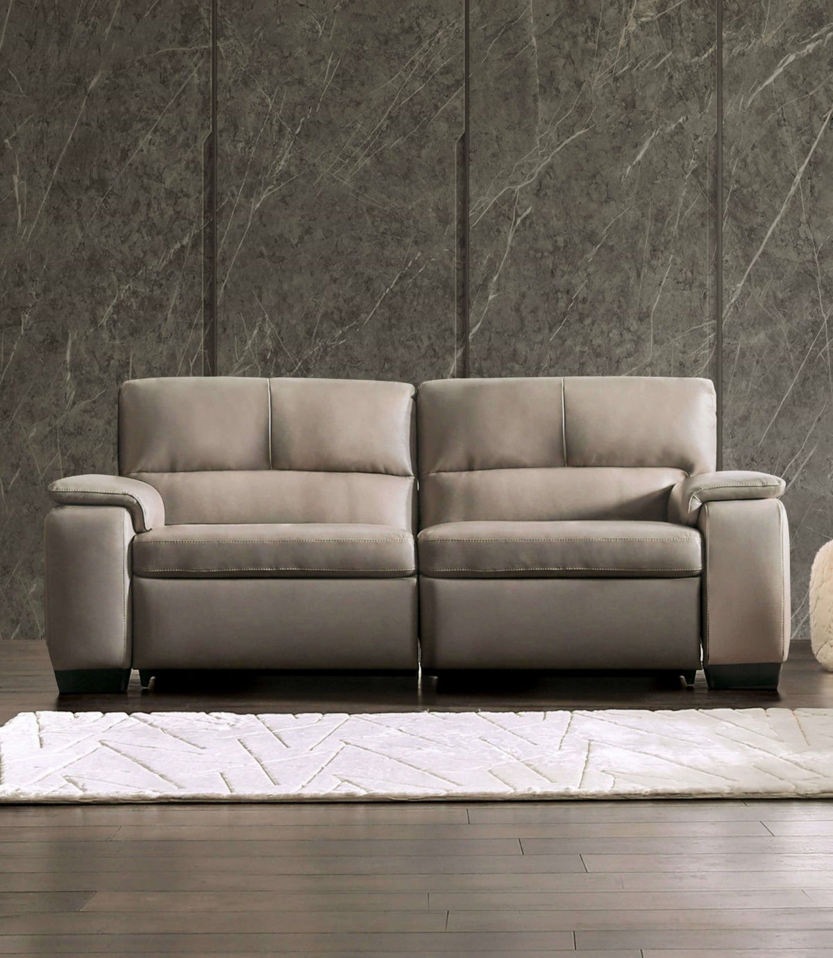 Balderico Taupe Transitional Power Reclining Living Room Set