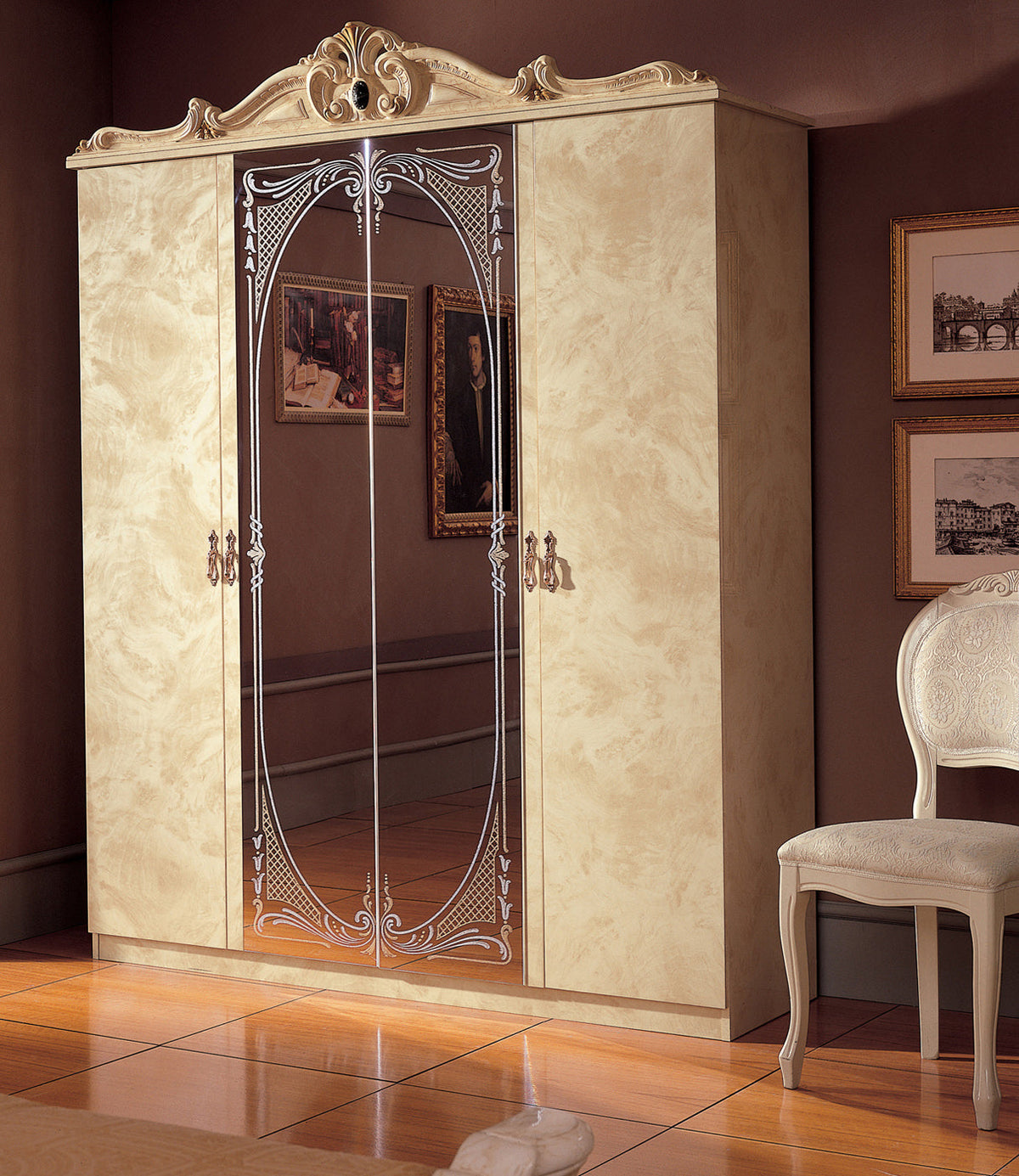 Barocco Ivory Nightstand