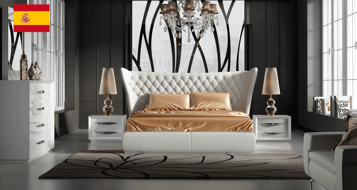 Carmen White Mirror for Single Dresser