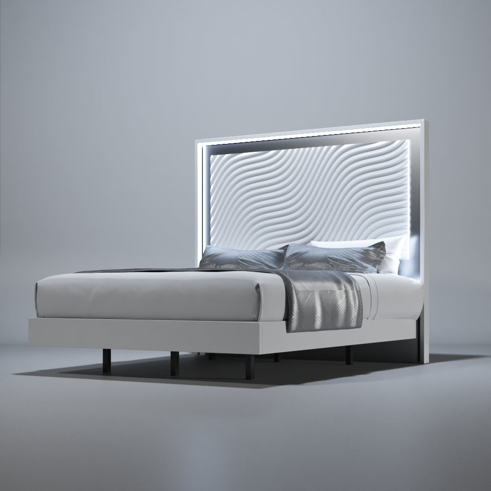 Wave White Single Dresser