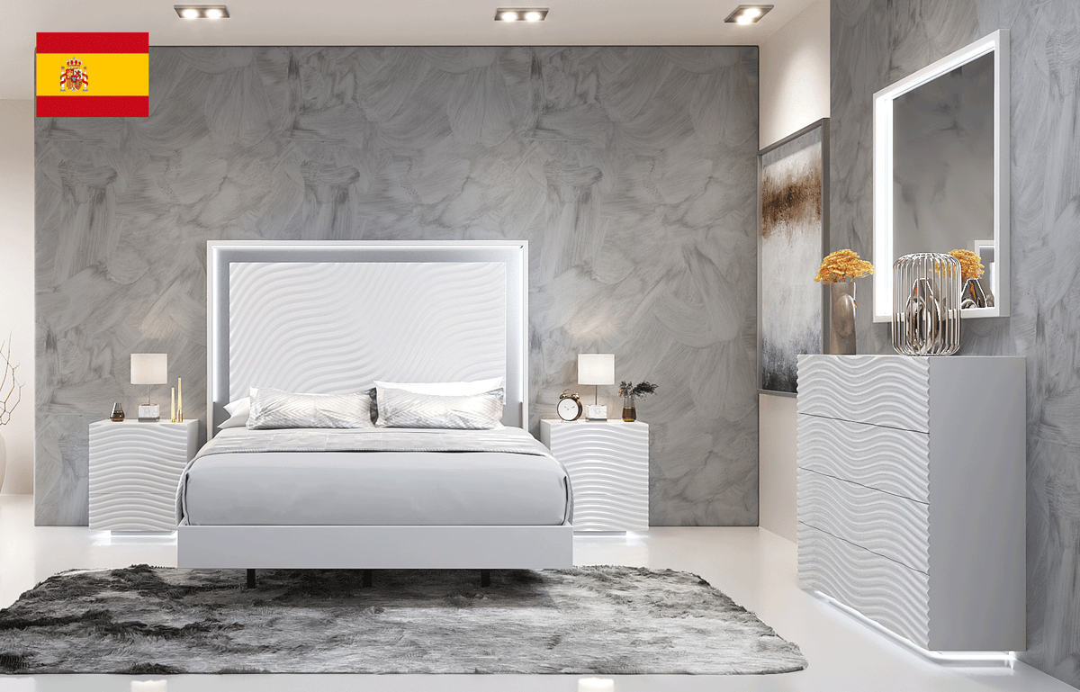 Wave White Single Dresser