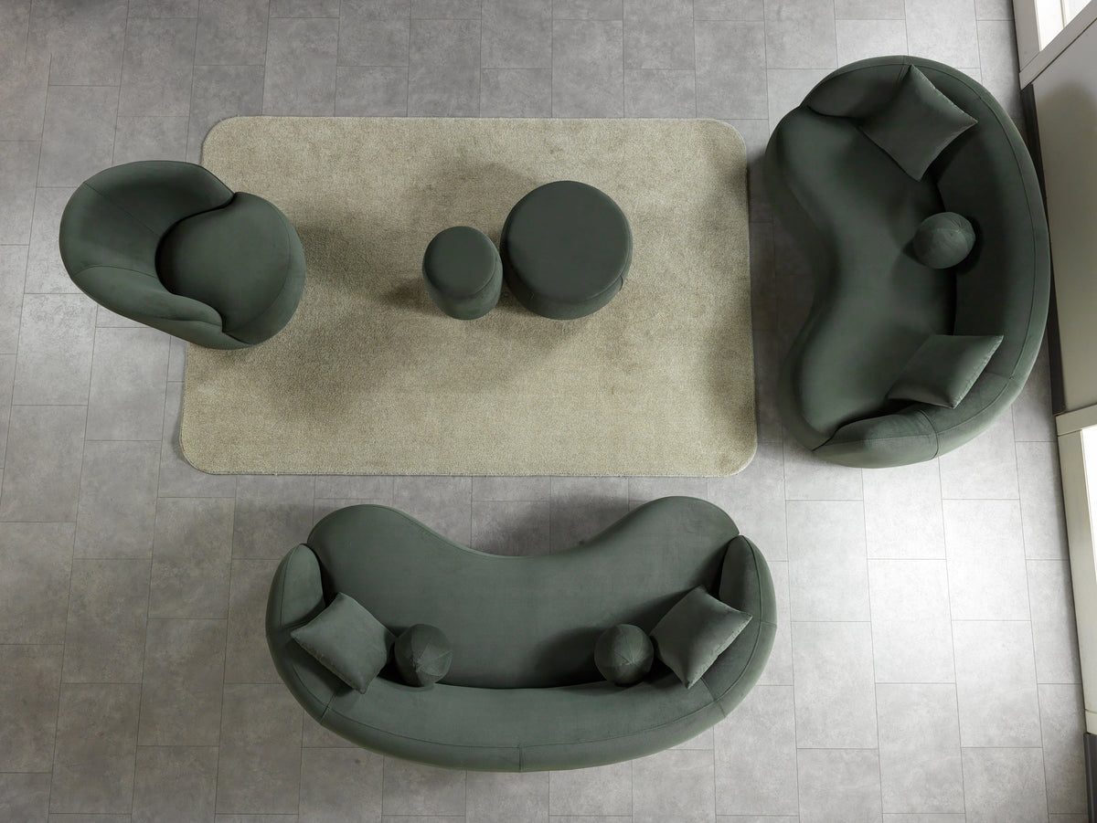 Bonita Green Velvet Living Room Set
