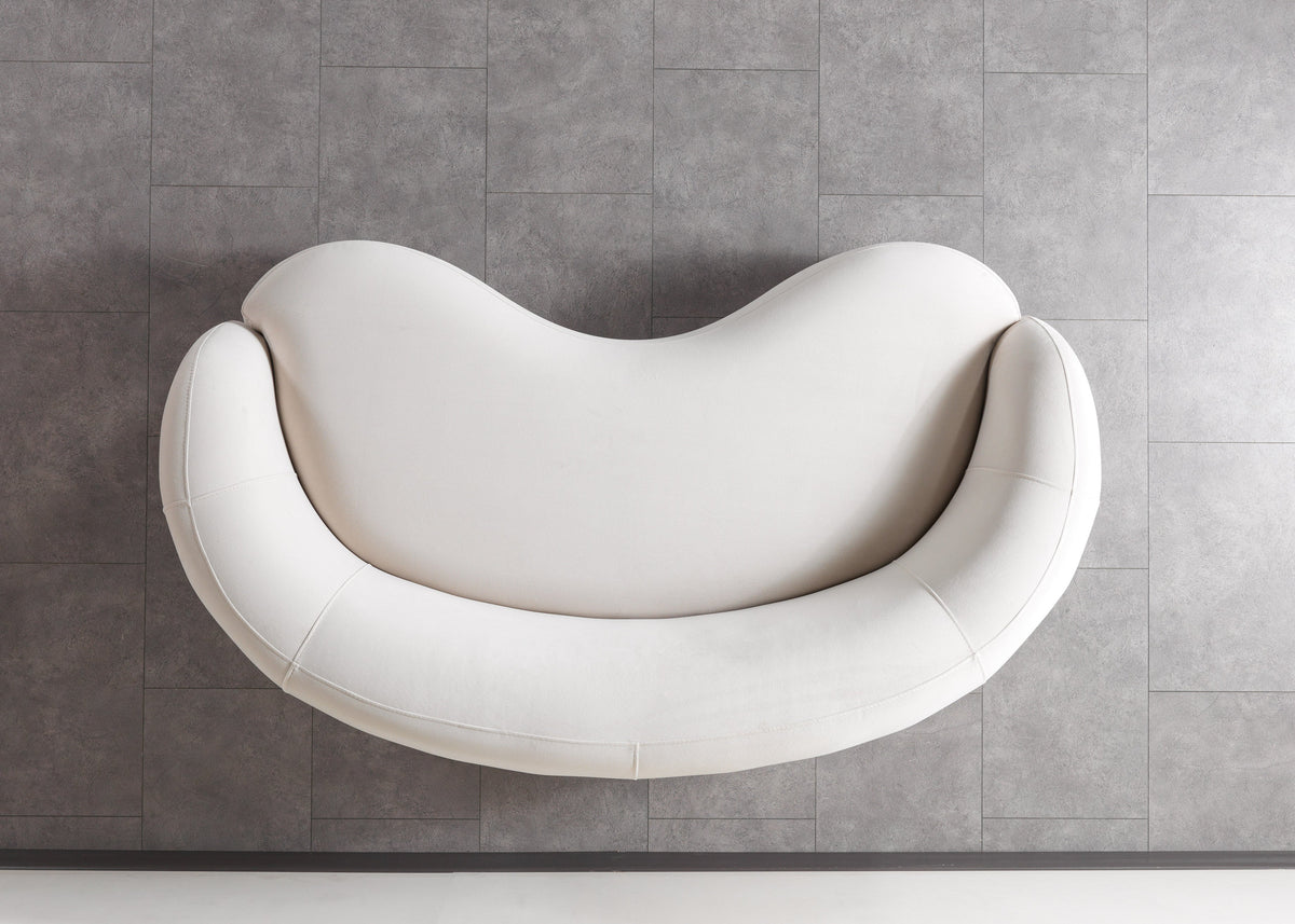 Bonita Ivory Velvet Sofa & Loveseat