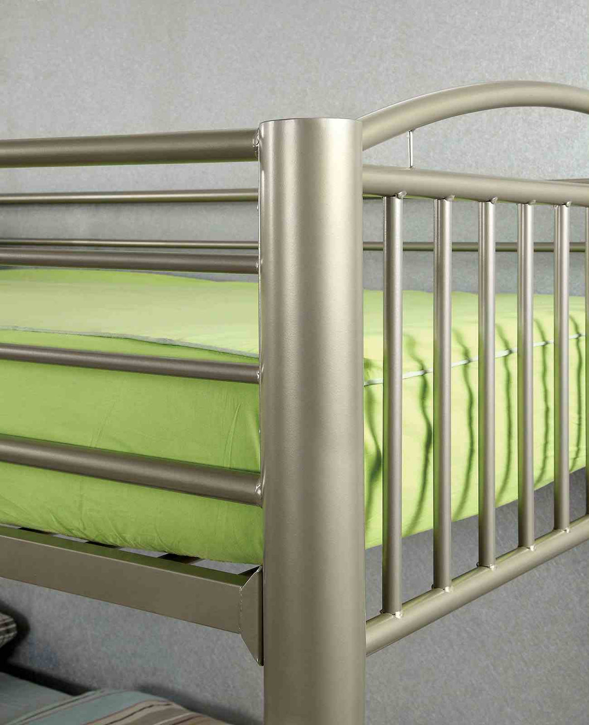 Lovia Metallic Gold Bunk Twin Bed/Full