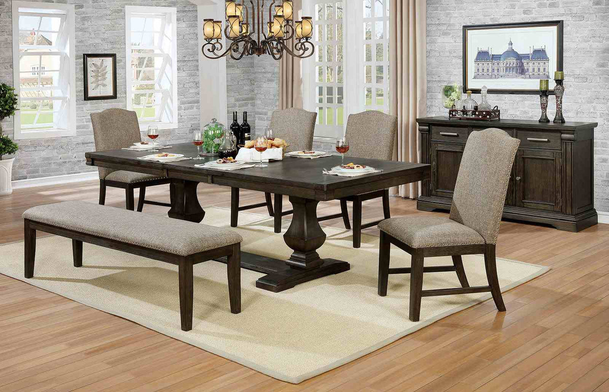 Faulk Espresso/Warm Gray Side Chair