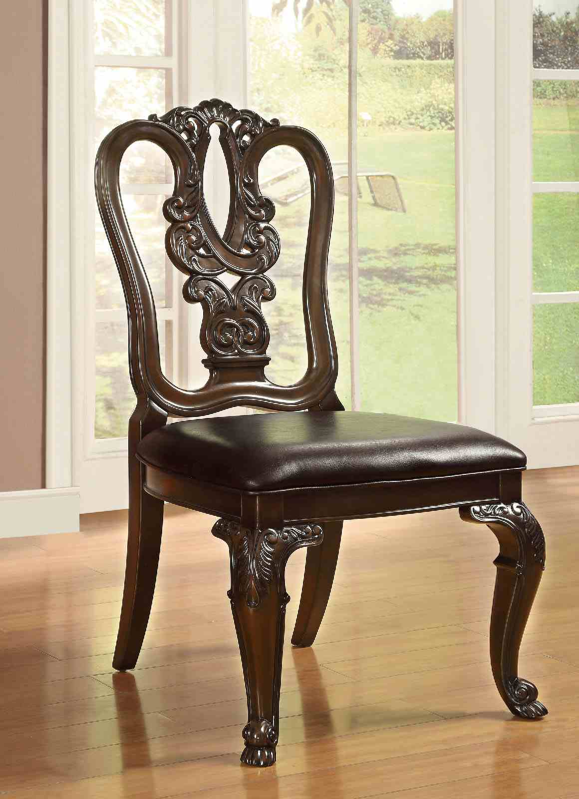 Bellagio Brown Cherry 5-Piece Traditional Wood  Dining Room Set (Table & 4 Chairs)