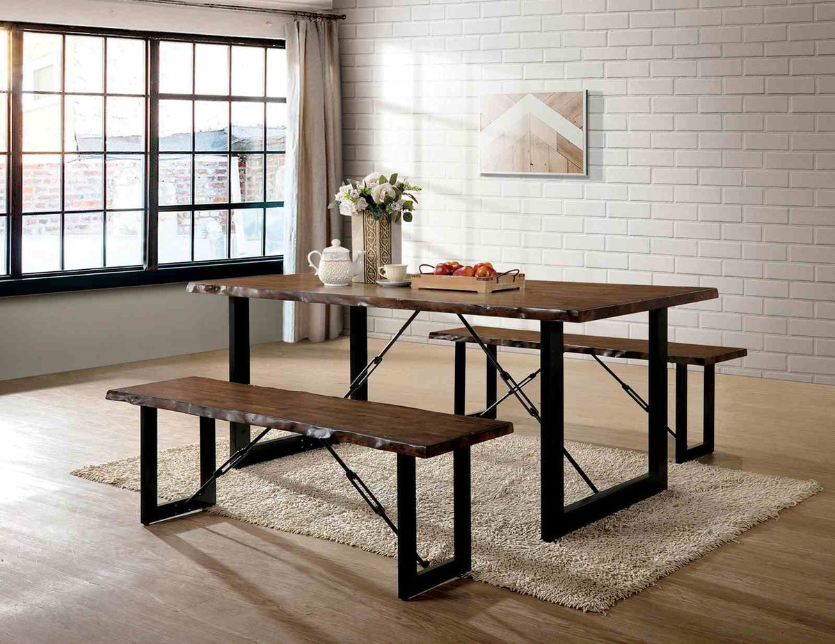 Dulce Walnut/Black Bench