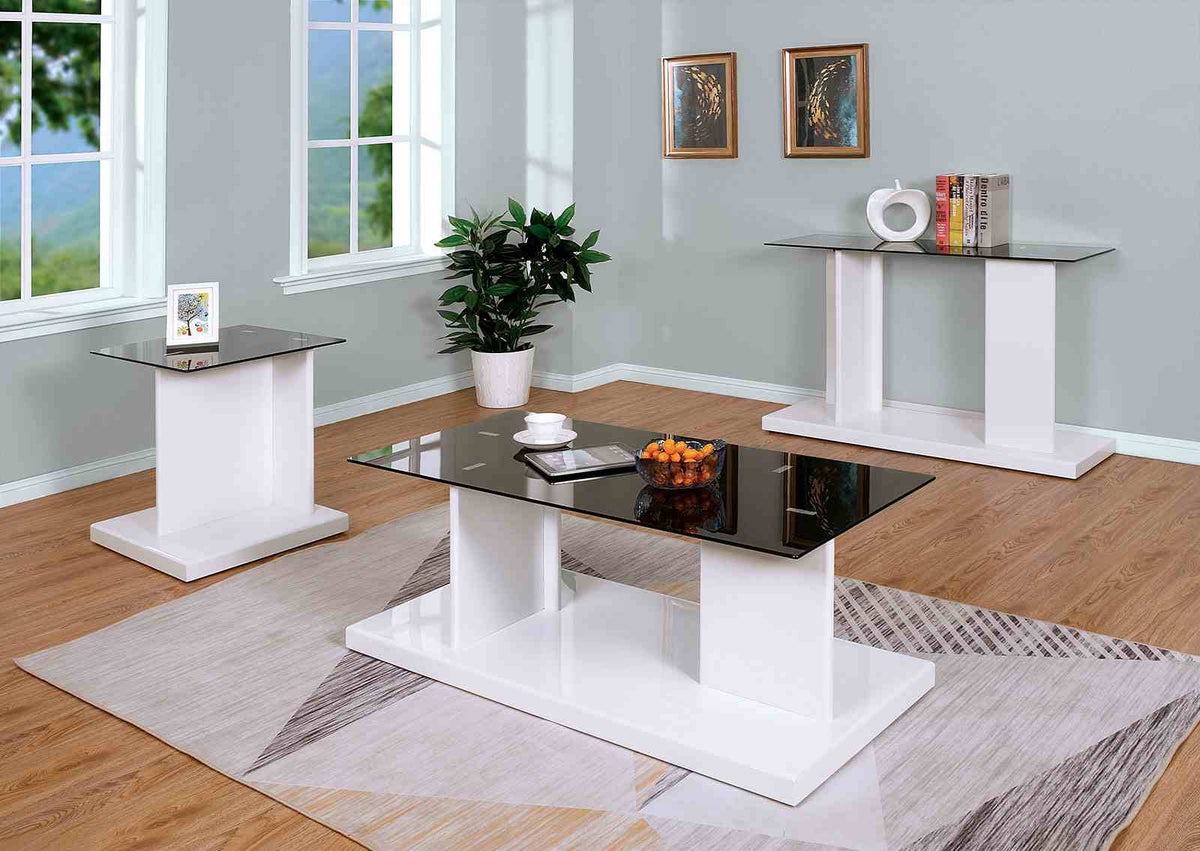 Mannedorf Black/White End Table