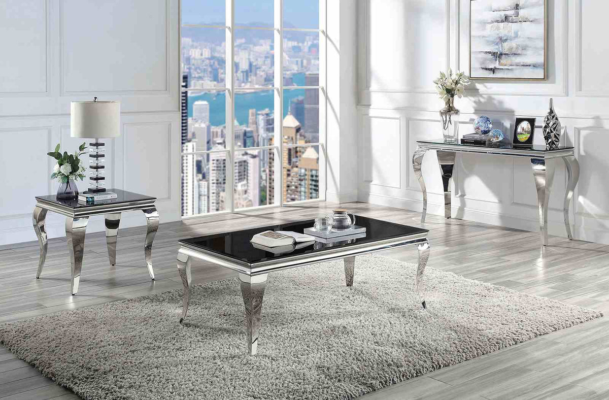 Wetzikon Black/Silver End Table