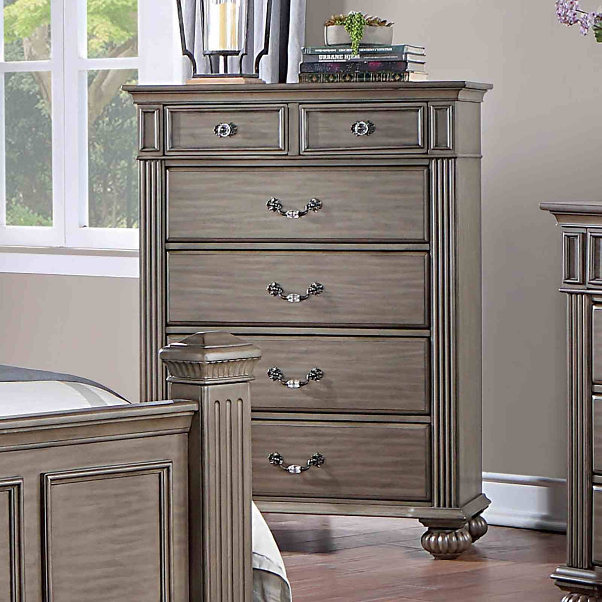 Syracuse Gray 5-Piece Queen Bedroom Set