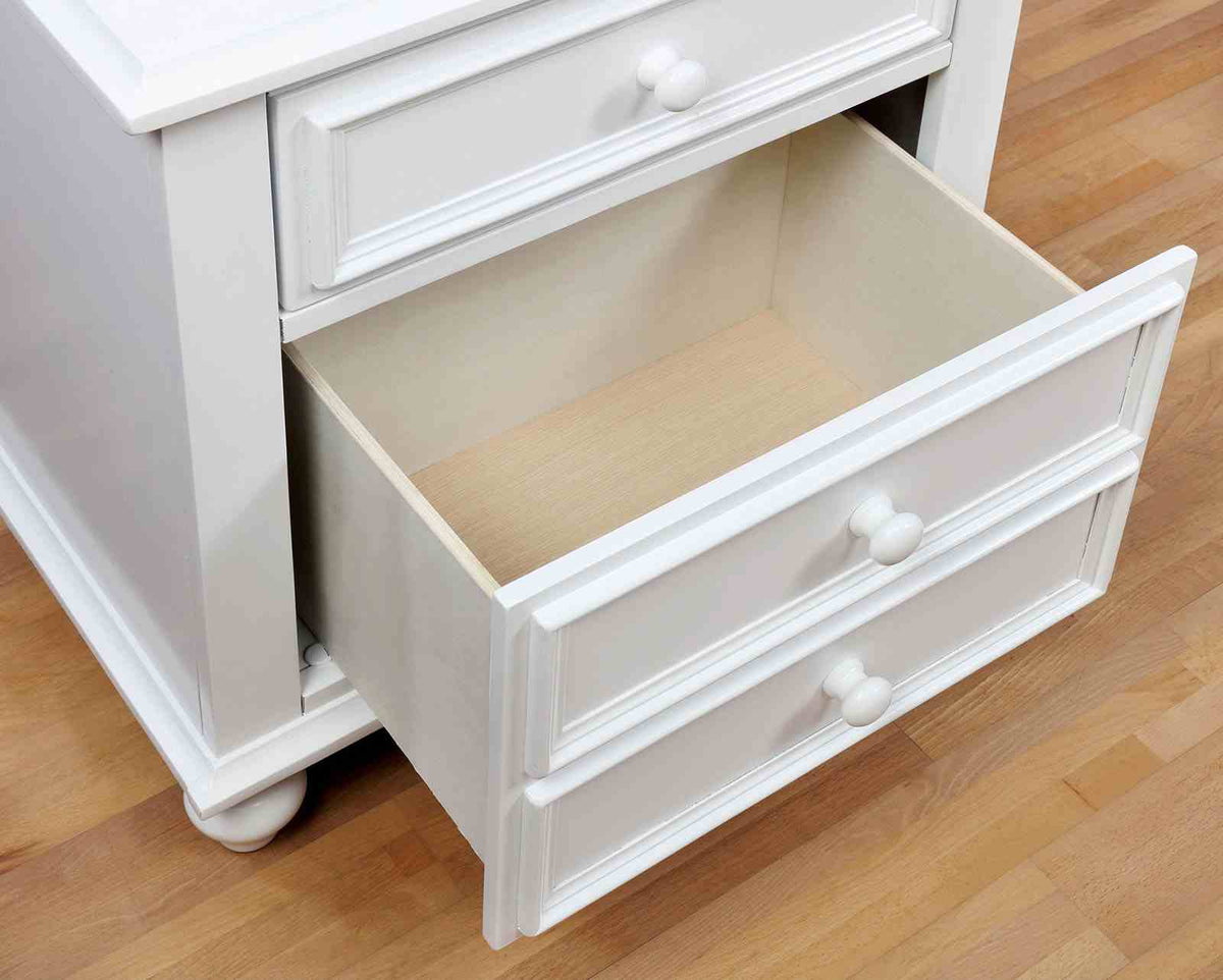 Olivia White 4-Piece Twin Bedroom Set