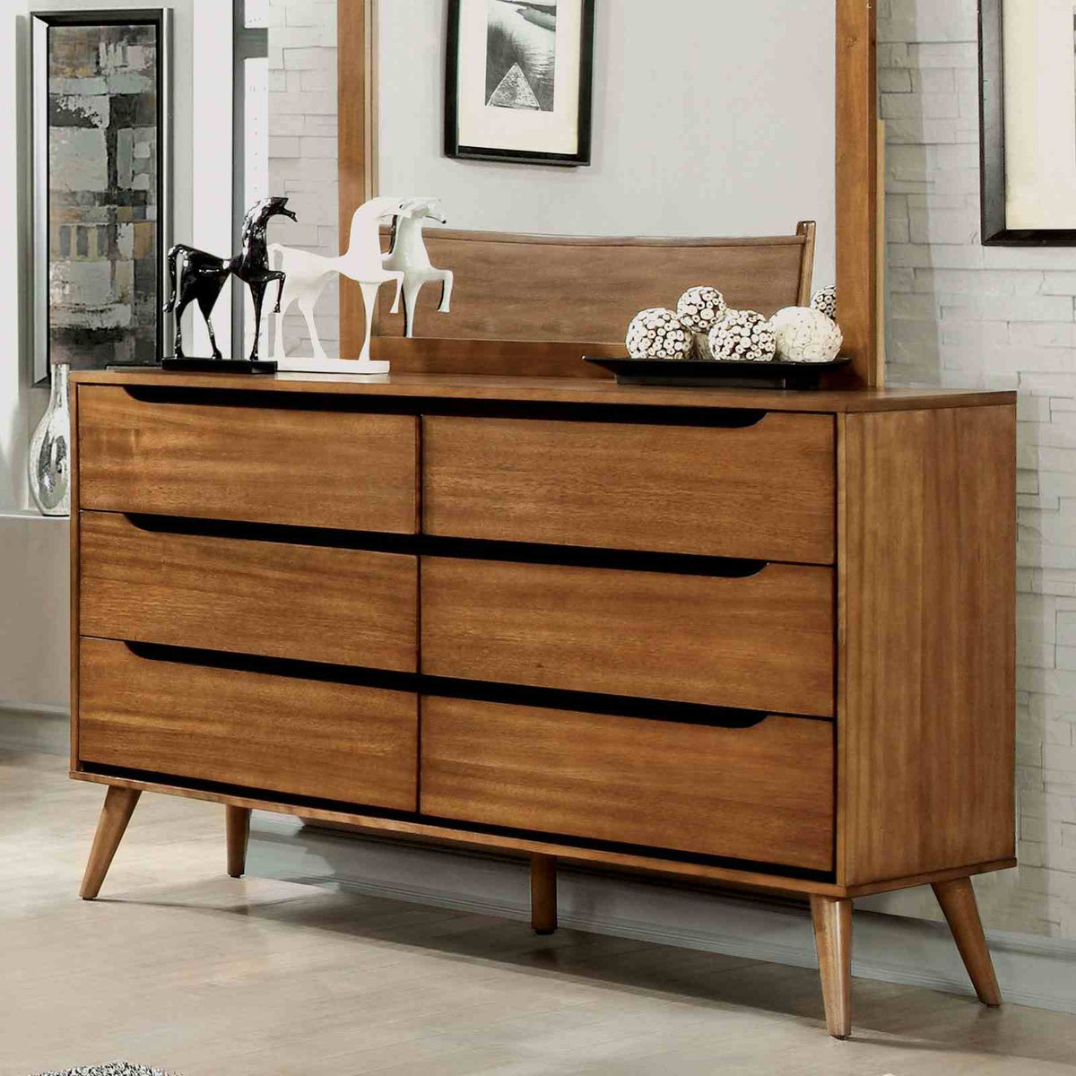 Lennart Oak 5-Piece Queen Bedroom Set