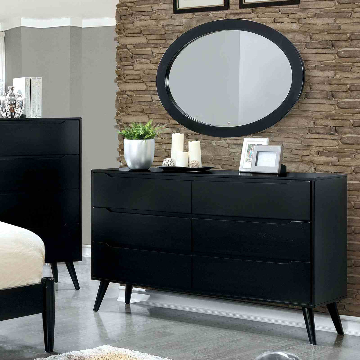 Lennart Black 5-Piece Queen Bedroom Set