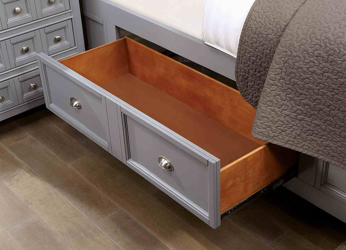 Castlile Gray 5-Piece Queen Storage Bedroom Set