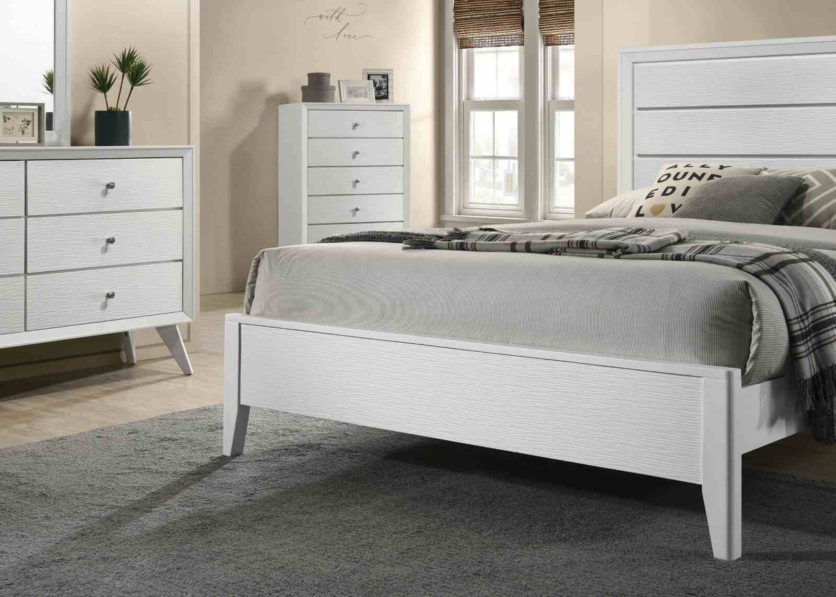 Dortmund White California King Bed