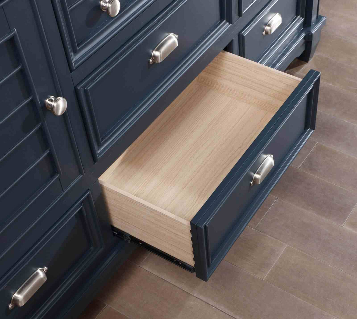 Manzanillo Slate Blue 5-Piece Queen Storage Bedroom Set