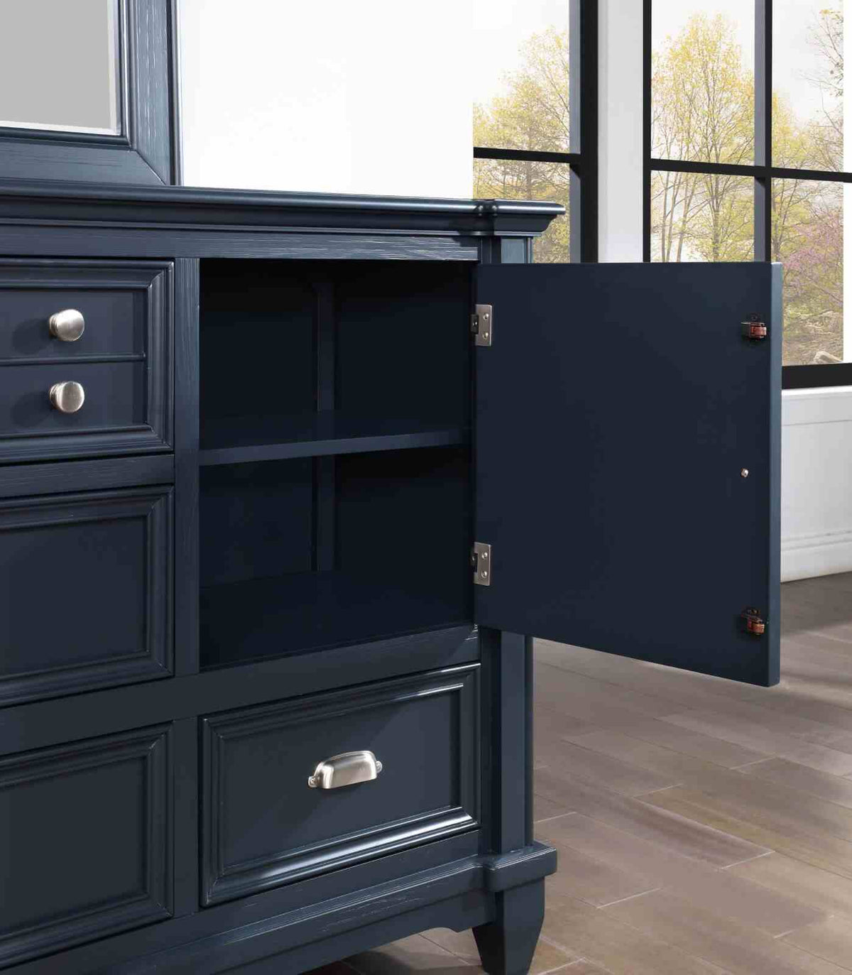 Manzanillo Slate Blue 5-Piece Queen Storage Bedroom Set