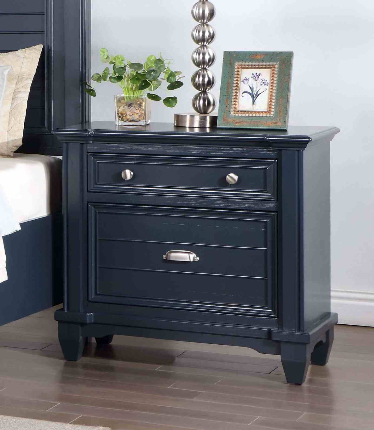 Manzanillo Slate Blue 5-Piece Queen Storage Bedroom Set