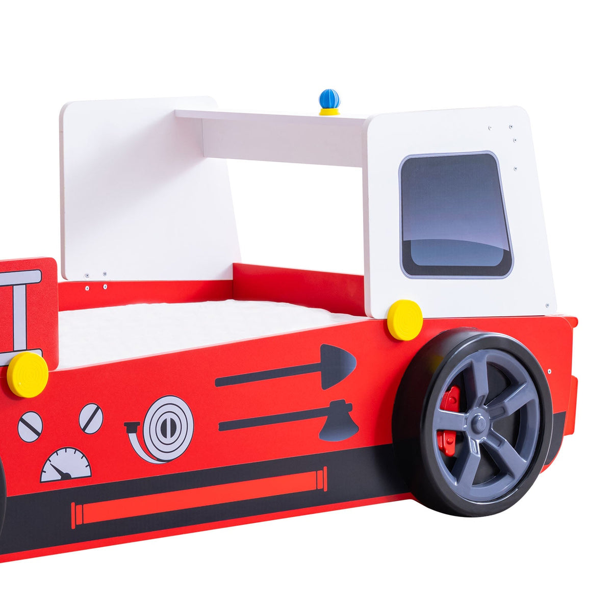 Firestall Red Twin Bed