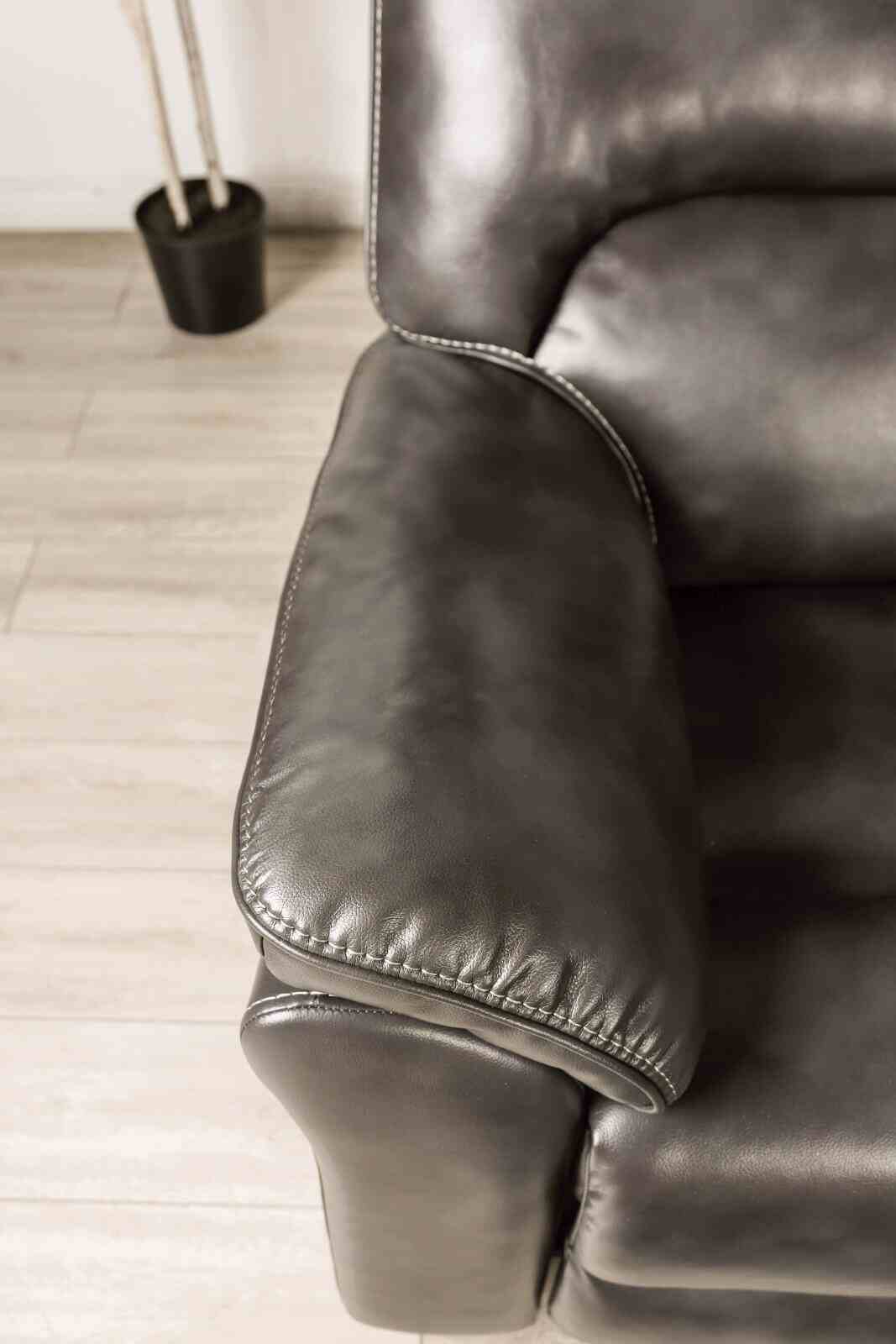 Josias Dark Gray Transitional Reclining Living Room Set