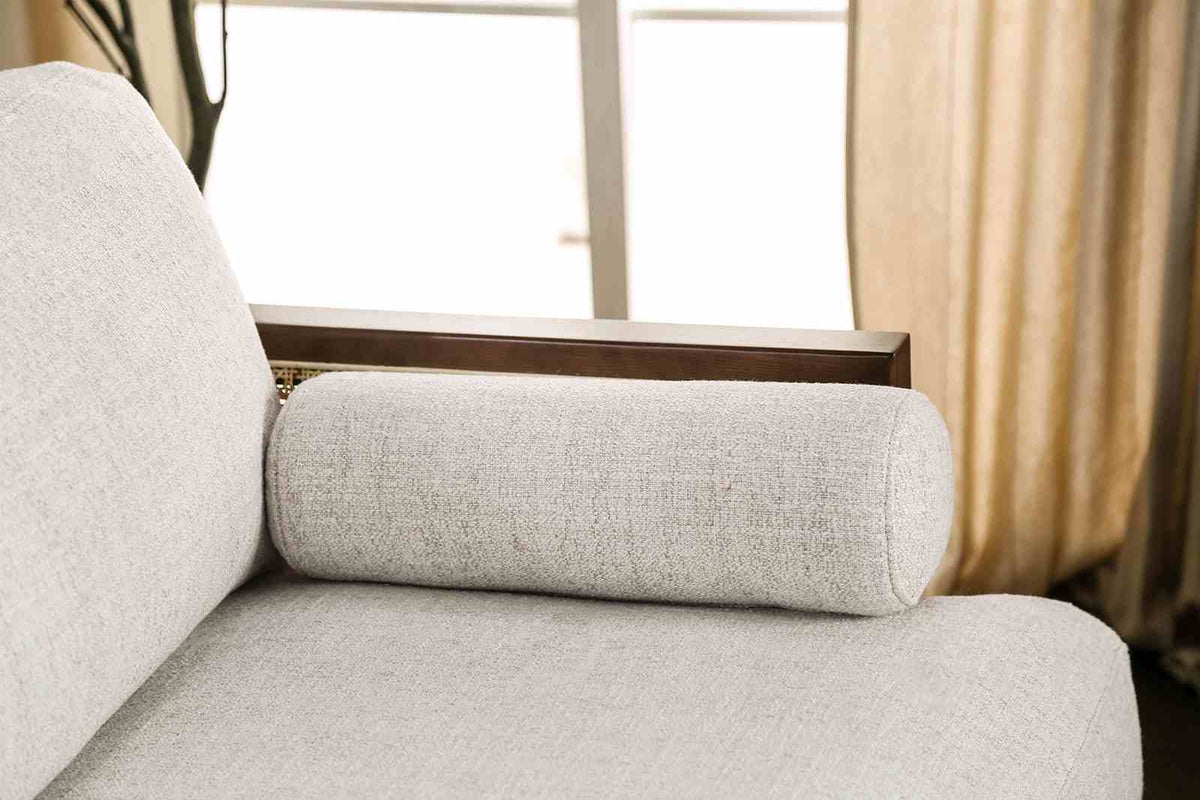 Alesund Beige/Walnut Loveseat