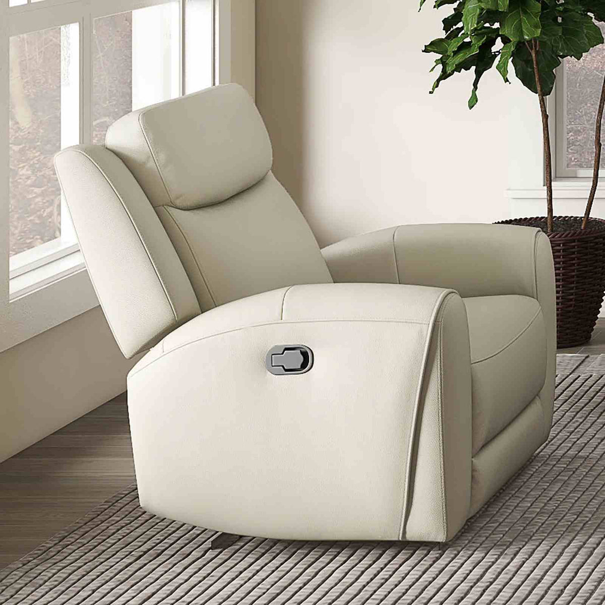 Jacobus Beige Transitional Reclining Living Room Set
