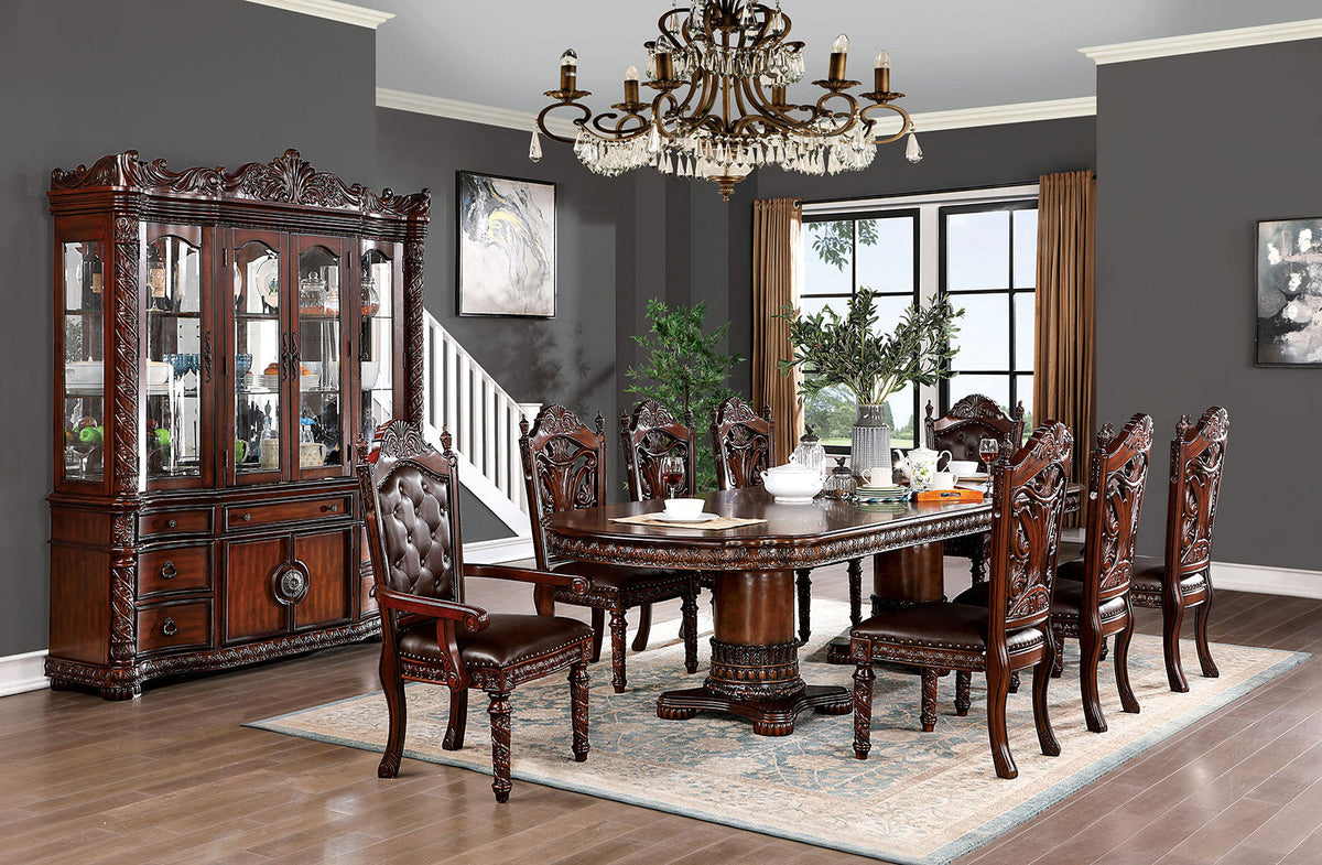 Canyonville Brown Cherry/Dark Brown Arm Chair