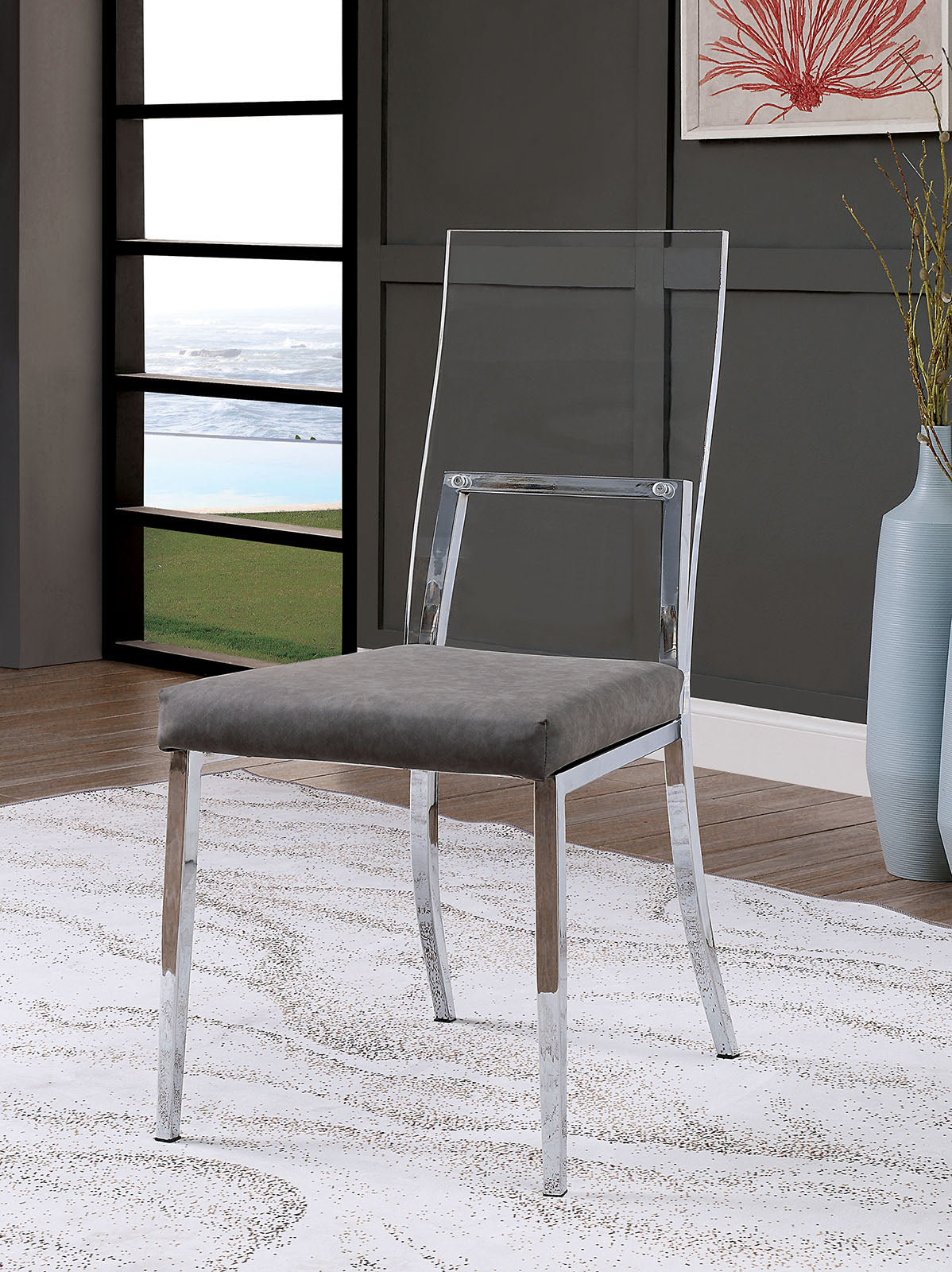 Casper Chrome Side Chair