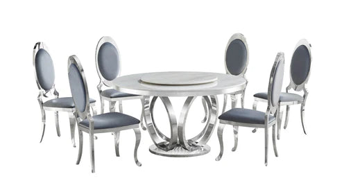 D615 Maxi Table (Cream/Chrome)
