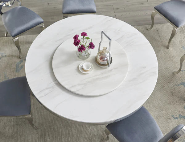D615 Maxi Table (Cream/Chrome)