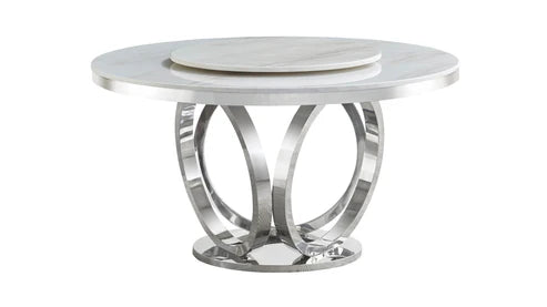 D615 Maxi Table (Cream/Chrome)