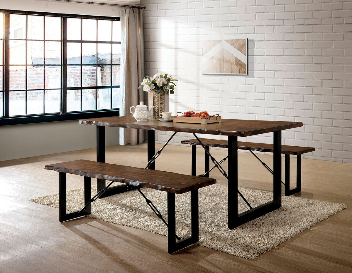 Dulce Walnut/Black Bench